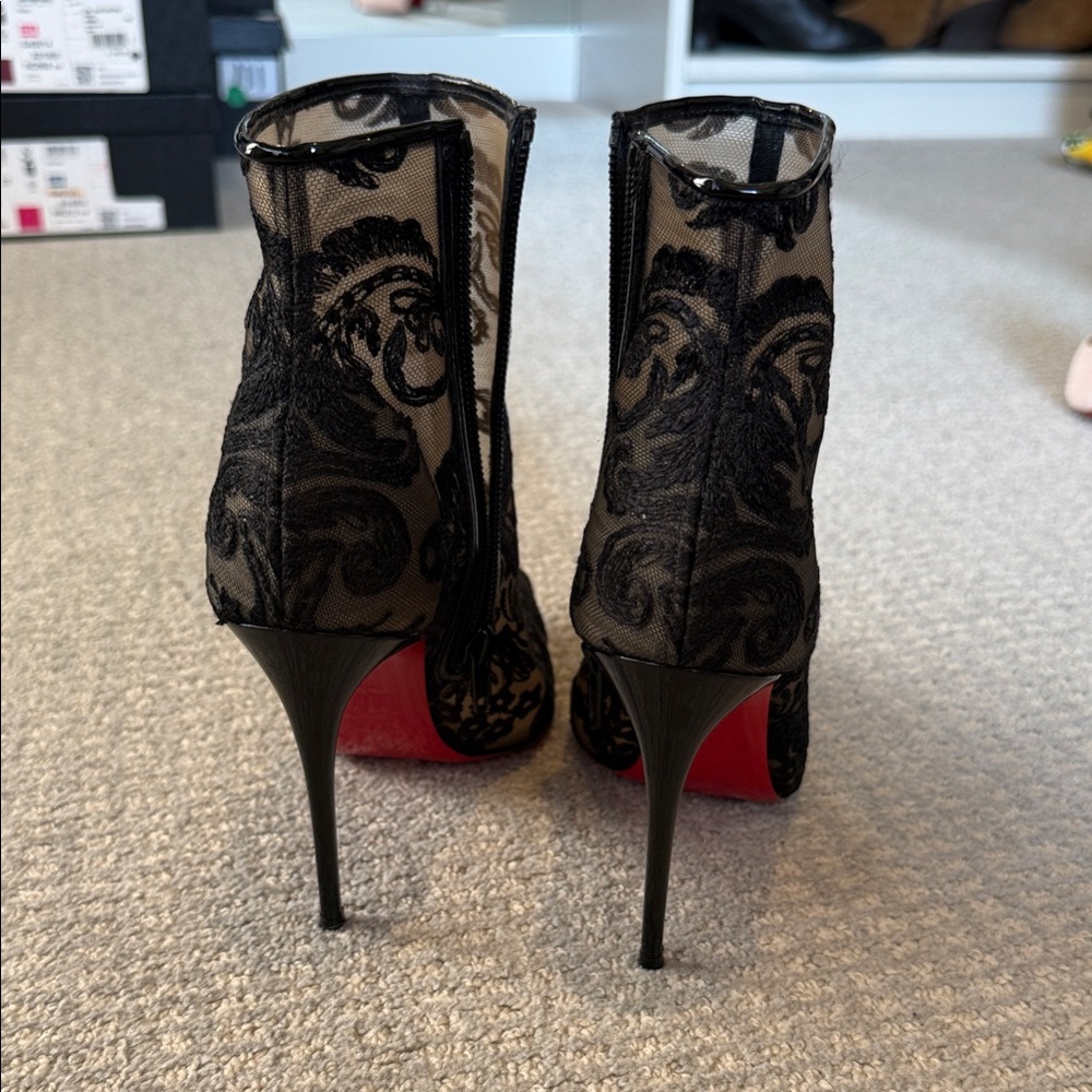 Black Louboutin Booties